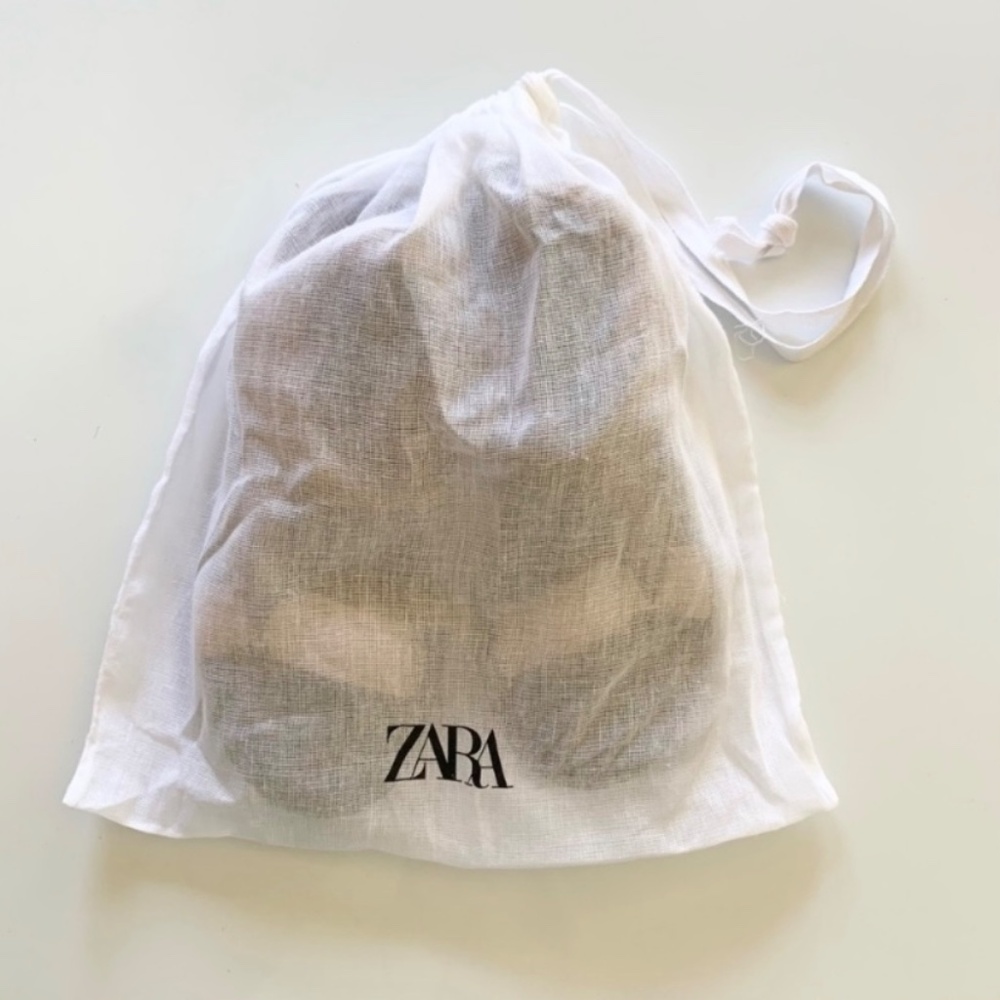 Zara Flat Strappy Sandals 7.5 New - Picture 9 of 9